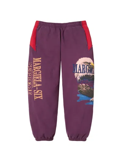 Supreme X Maison Margiela Graphic-print Track Pants In Purple