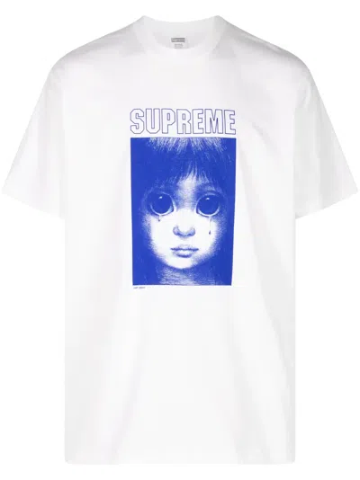 Supreme X Margaret Keane Teardrop T-shirt In White