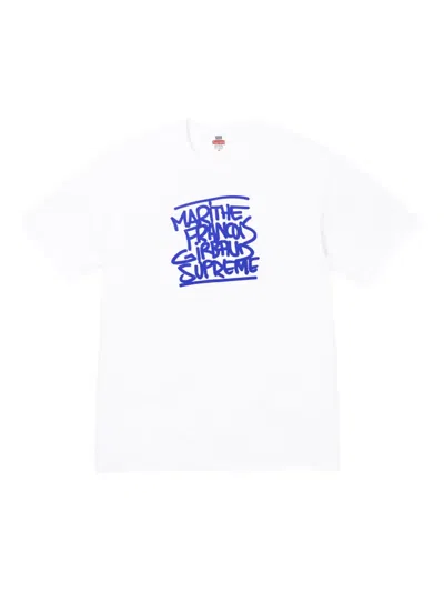 Supreme X Marithé + François Girbaud Graffiti-print T-shirt In White