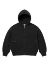 Supreme X Marithé+françois Girbaud Zip-up Hoodie In Black
