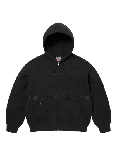 Supreme X Marithé+françois Girbaud Zip-up Hoodie In Black