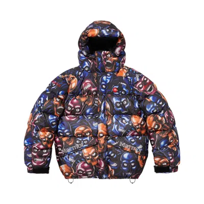 Pre-owned Supreme X Marmot 800-fill Down Parka 'skull Pile' | Blue | Men's Size Xl