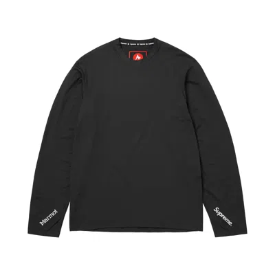 Pre-owned Supreme X Marmot Base Layer Long-sleeve Top 'black' | Men's Size M
