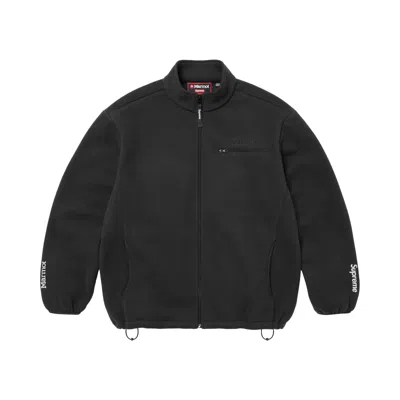 Pre-owned Supreme X Marmot Fleece Jacket 'black' | Men's Size L