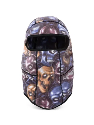 Supreme X Marmot Graphic-print Balaclava In Blue
