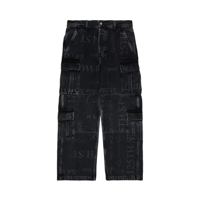 Pre-owned Supreme X Martine Rose Denim Cargo Pant 'washed Black'