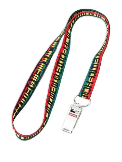 Supreme X Martine Rose Lanyard "multicolor" Whistle In Silver