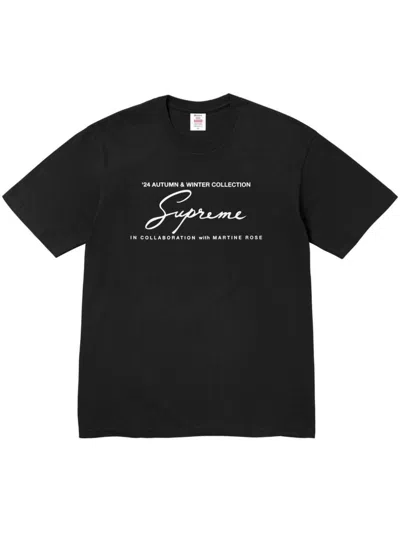 Supreme X Martine Rose T-shirt In Black
