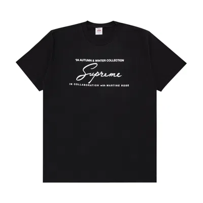 Pre-owned Supreme X Martine Rose Tee 'black'