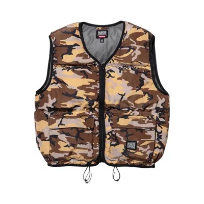 Pre-owned Supreme X Martithé + François Girbaud Down Puffer Vest 'camo' | Multi-color | Men's Size L