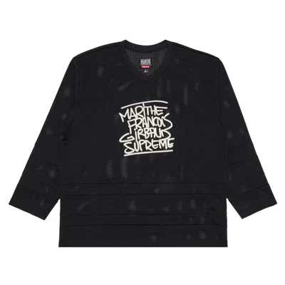 Pre-owned Supreme X Martithé + François Girbaud Hockey Jersey 'black' | Men's Size Xl