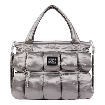 Supreme X Martithé + François Girbaud Pokachu Puffer Tote Bag Ss25 'silver'