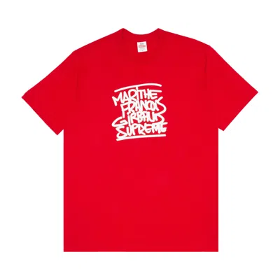 Pre-owned Supreme X Martithé + François Girbaud Tee 'red' | Men's Size Xl