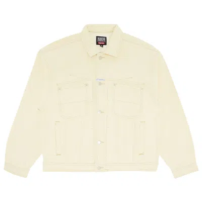 Pre-owned Supreme X Martithé + François Girbaud X-seam Denim Trucker Jacket 'pale Yellow' | Men's Size M