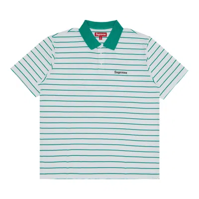 Pre-owned Supreme X Melvins Stripe Short-sleeve Polo 'white'