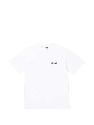 Supreme X Mike Kelley Banner Graphic-print T-shirt In White