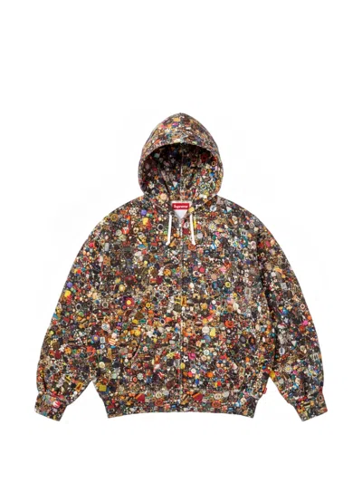 Supreme X Mike Kelley Graphic-print Hoodie In Multi