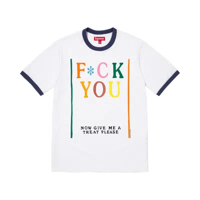 Pre-owned Supreme X Mike Kelley Ringer Tee 'white' | Men's Size Xl