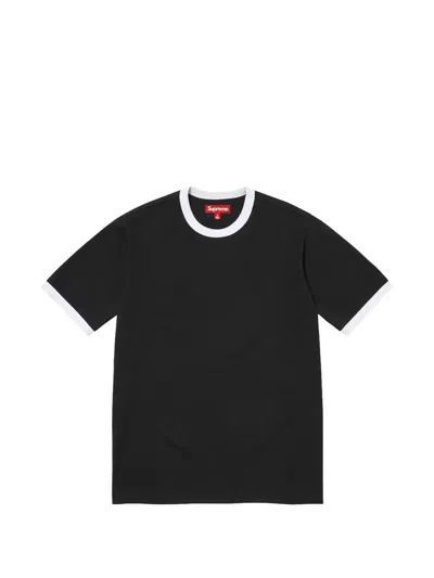 Supreme X Mike Kelley Ringer T-shirt In Black