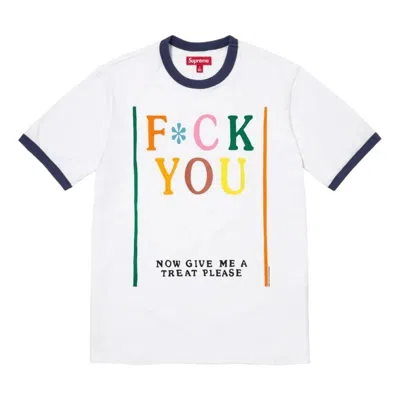 Supreme X Mike Kelley Graphic-print T-shirt In White