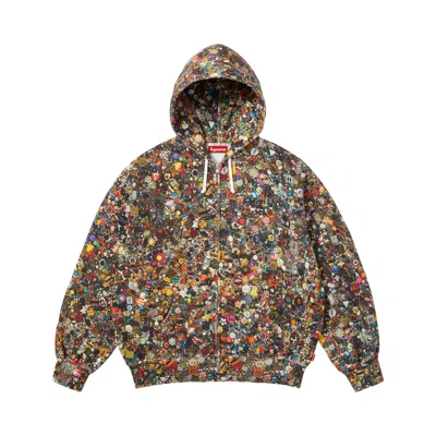 Pre-owned Supreme X Mike Kelley Zip Up Hooded Sweatshirt 'multicolor' | Multi-color | Men's Size L