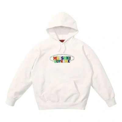 Supreme X Missoni Hooded Sweatshirt 'white'