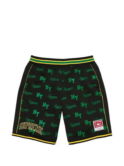 Supreme X Mitchell & Ness Ss26 Monogram Basketball Short 'black'