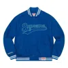 Supreme X Mitchell & Ness Doughboy Twill Varsity Jacket 'blue White'