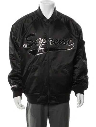 Pre-owned Supreme X Mitchell & Ness Graphic Print Bomber Jacket W/ Tags In Multi