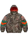 Supreme X Mitchell & Ness Ncaa Stadium Bomber Jacket In Green