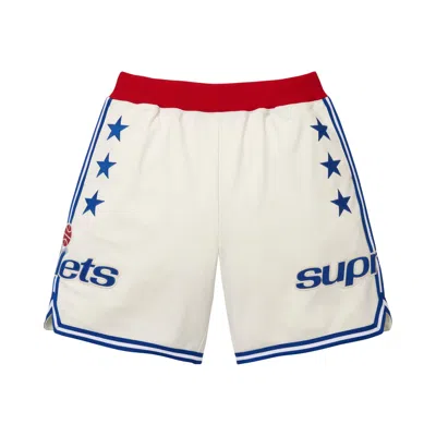 Pre-owned Supreme X Mitchell & Ness Teams Short 'white' | Men's Size S