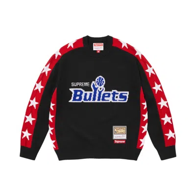 Pre-owned Supreme X Mitchell & Ness Teams Sweater 'black' | Men's Size M