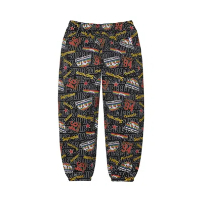 Pre-owned Supreme X Mitchell & Ness Teams Sweatpant 'black' | Men's Size Xl