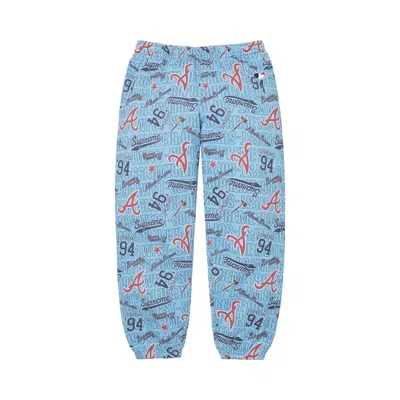 Pre-owned Supreme X Mitchell & Ness Teams Sweatpant 'light Blue' | Men's Size S
