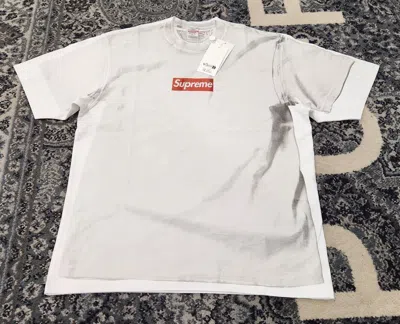 Pre-owned Supreme X Mm6 Maison Margiela Box Logo Tee White (ss24kn49) Men's Size S,m,l,xl