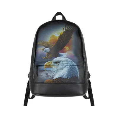 Pre-owned Supreme X Mm6 Maison Margiela Eagle Leather Backpack 'black' | Men's Size Onesize