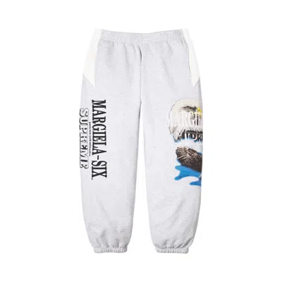 Pre-owned Supreme X Mm6 Maison Margiela Eagle Sweatpant 'ash Grey' | Men's Size S In Gray