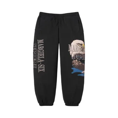 Pre-owned Supreme X Mm6 Maison Margiela Eagle Sweatpant 'black' | Men's Size M