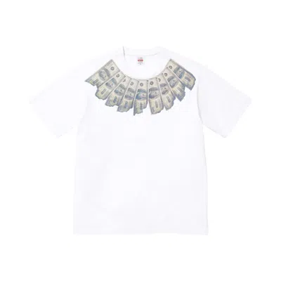 Pre-owned Supreme X Mm6 Maison Margiela Money Short-sleeve Top 'white' | Men's Size S