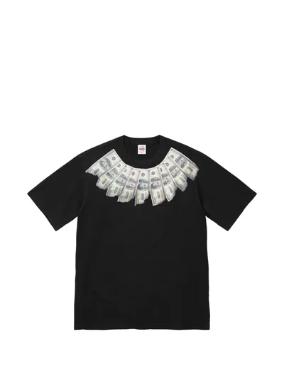 Supreme X Mm6 Maison Margiela Money-graphic T-shirt In Black