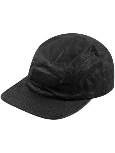 Supreme X Mm6 Maison Margiela Painted Camp Cap In Black Supreme X Mm6 Maison Margiela Painted Camp Cap In Black