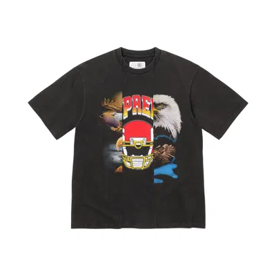 Pre-owned Supreme X Mm6 Maison Margiela Split Short-sleeve Top 'black' | Men's Size Xl