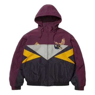 Supreme X Mm6 Maison Margiela Split Stadium Jacket In Purple