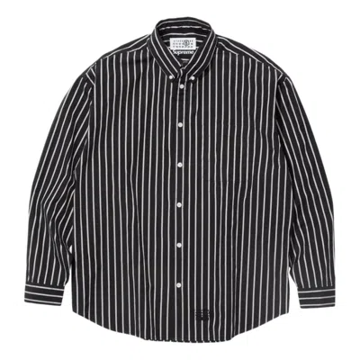 Supreme X Mm6 Maison Margiela Stripe Shirt 'black'