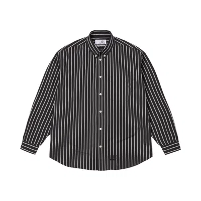 Pre-owned Supreme X Mm6 Maison Margiela Stripe Shirt 'black' | Men's Size M