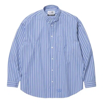 Supreme X Mm6 Maison Margiela Stripe Shirt 'blue'