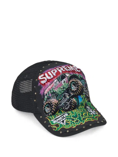 SUPREME X MONSTER JAM GRAVE DIGGER MESH-BACK CAP