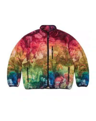 Pre-owned Supreme X Muppets Fleece Jacket Size Xl Fast Ship In Red