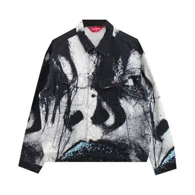 Pre-owned Supreme X My Bloody Valentine Trucker Jacket 'multicolor' In Black