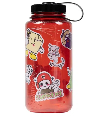 Supreme X Nalgene Characters Water Bottle In Rot